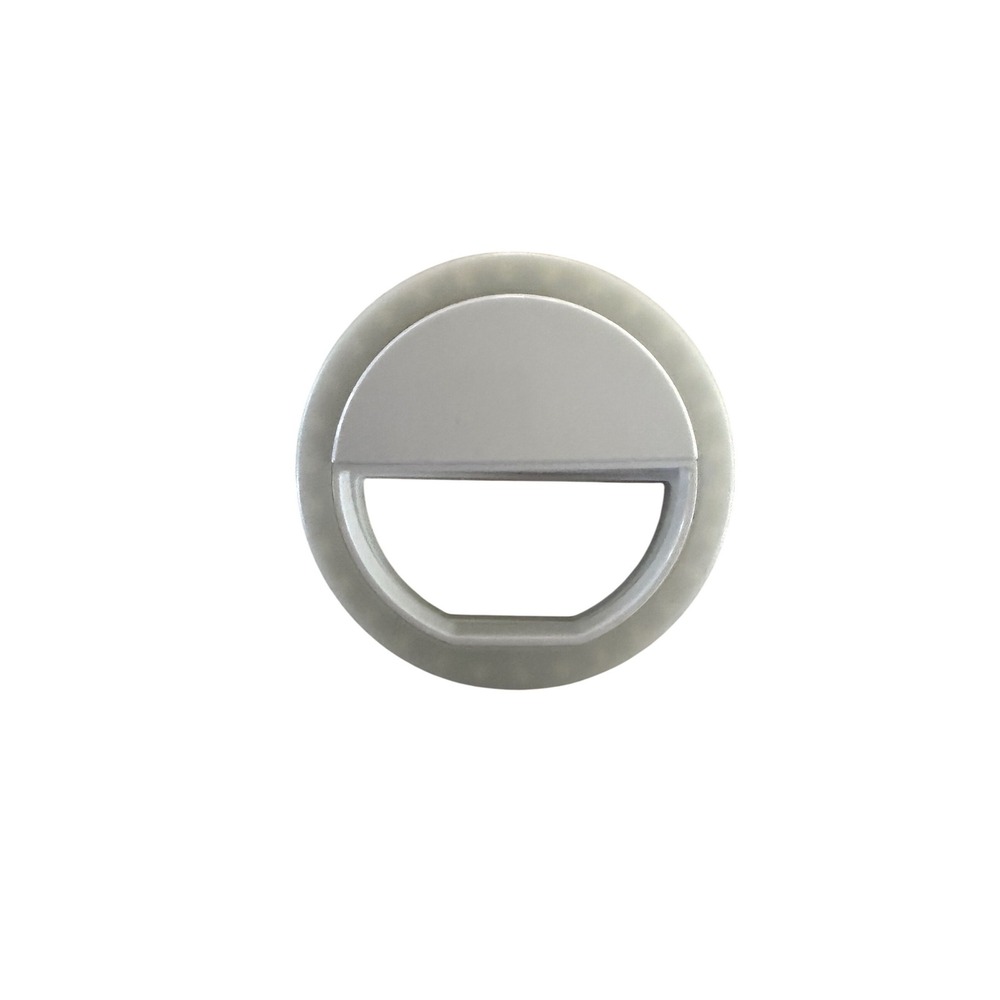 Universal Clip On Selfie Ring Light Portable LED Phone Laptop Camera White